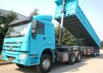 Truck 60 Ton 35 Cubic U Type Tandem Semi Dump Trailer
