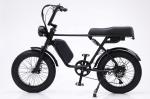 48V 750W Motor Electric Hybrid Bike Full Suspension 20 Inch Fat Tire Ebike 17Ah