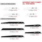 32 Piece Metal Wood Cutting Saw Blades Reciprocating Pruner Saw Blade Set