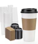 Biodegradable Single Wall Paper Cups For Takeaway Hot Cold Drinks