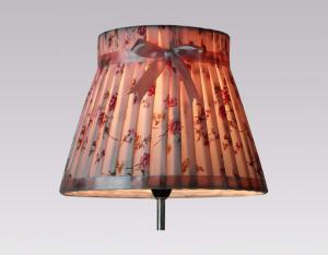 China Hand gather mushroom pleated lamp shade with beads factory