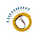 GJPFJV Pigtail Single Mode Fiber Optic Patch Cord 12 Cores LCUPC