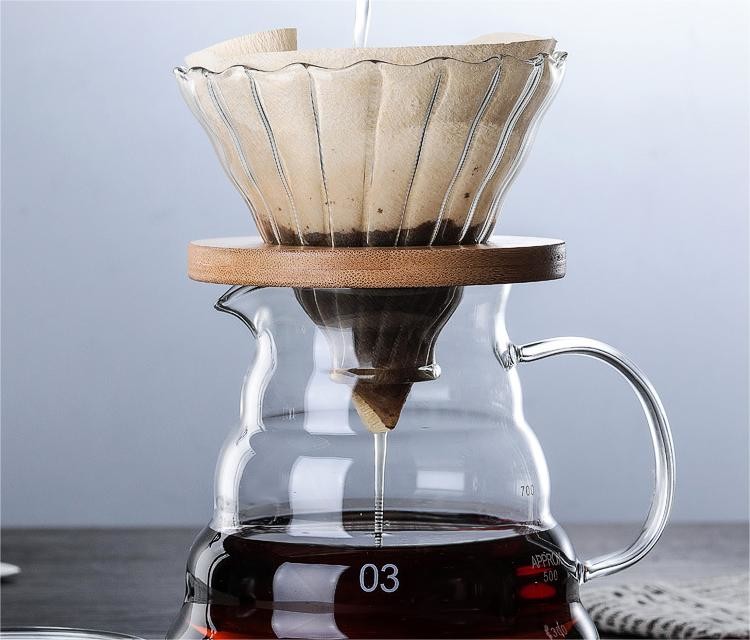 Custom Clear Borosilicate Glass Coffee Pot Decanter Heat Resistant