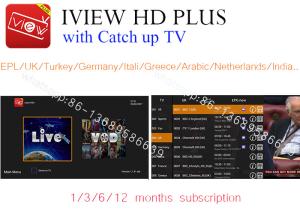 China free test 3 days iview HD Plus APK watch UK,DE,Italia,France,Greece Turkey,Cyprus,Russia Channels support 7Days Catch up factory
