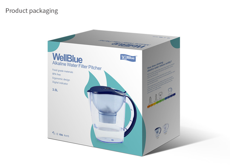 Eco Friendly Plastic Maxtra Water Pitcher / Water Filtration Jug Anti Oxidant