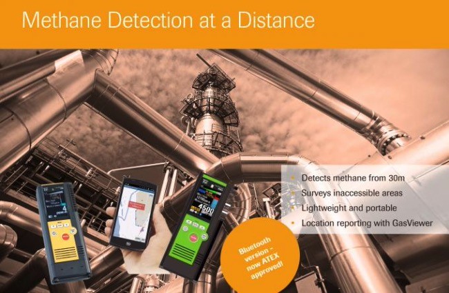 32A Mini Laser Methane Detector GPS ATEX Location Tracking Bluetooth