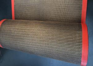 China Ptfe Coated Fiberglass Mesh Conveyor Belt High Temperature Resistance factory
