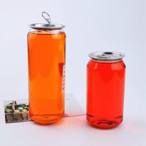 China 250ml Plastic Drink Packaging Custom Juice PET Soda Beer Pop Can Bottle factory