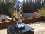 Polyhedral Indoor Metal Sculptures , Indoor Abstract Metal Art Sculptures