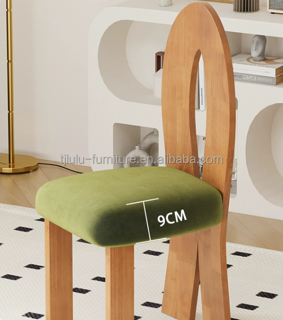 Mail Packing N Living Room Furniture Modern Design Soft Seat Wood Lamb Wool Dining Room Chair for Hotel and Home
