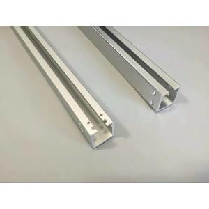 China Cnc Machining Hole Aluminium Industrial Profile With Matt Silver Anodizing on sale