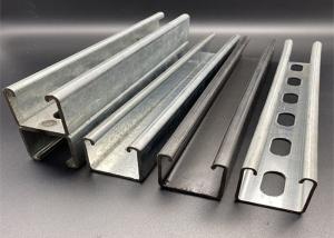 China Custom Length 3m 6m Zinc Plated Perforated Unistrut Channel factory