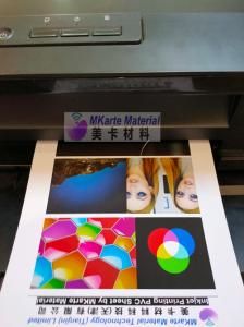 China Customized Size Inkjet Printable PVC Sheets With Strong Peeing Strength factory