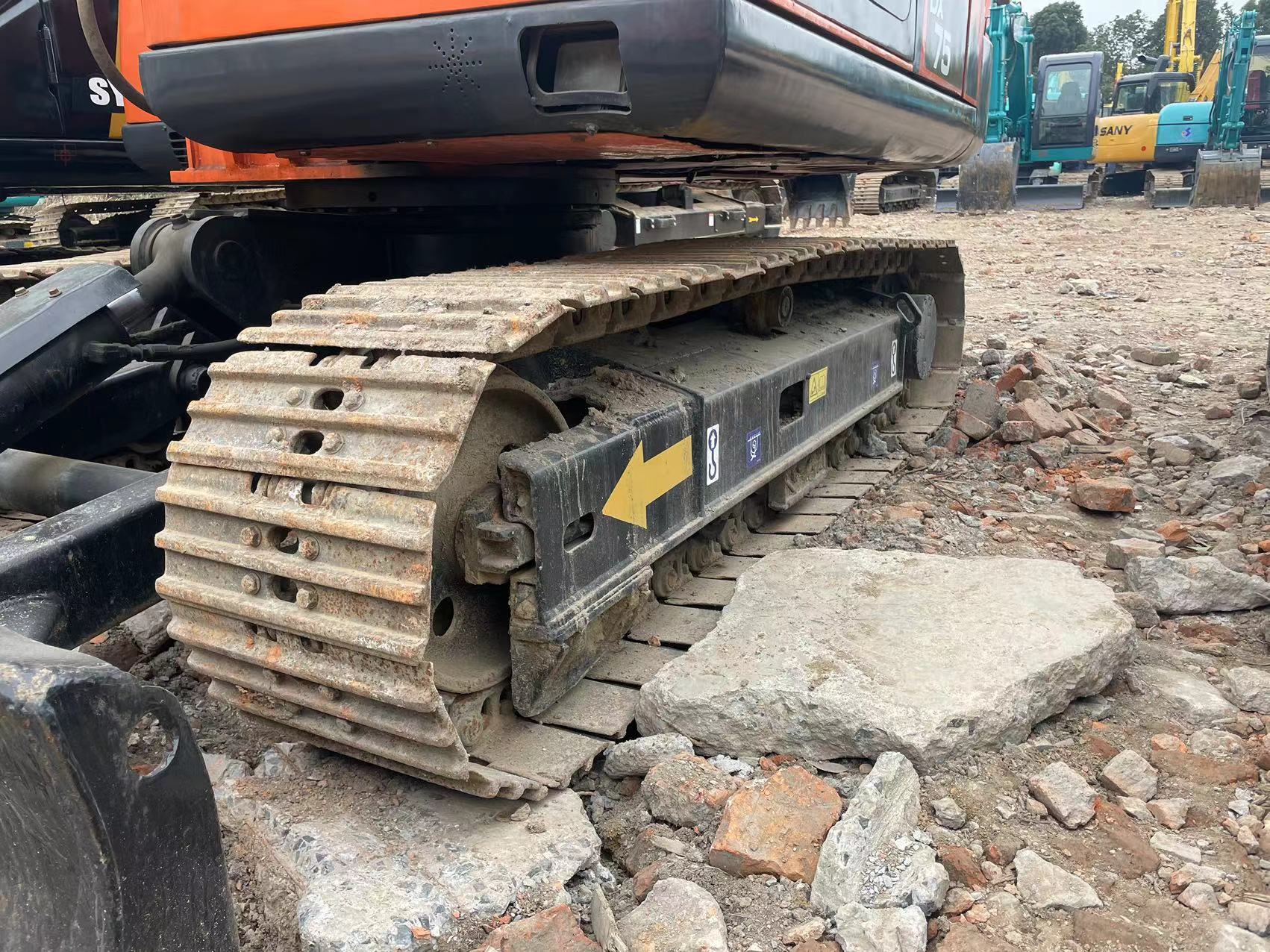 Good performance excavator Doosan DX75 small digger used machinery 6 tons excav sale for mini the excav best