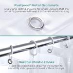 72" x 72" Mildew Resistant Waterproof Odorless Bathroom Shower Curtains