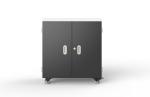 36 Slots USB Tablets Charging Cart On Wheels Galvanized Sheet Material