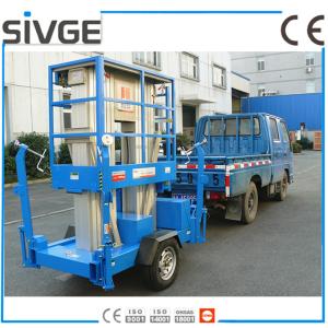 China Aluminium Alloy Trailer Mounted Lift 8m Hydraulic Trailer Bucket Lift factory