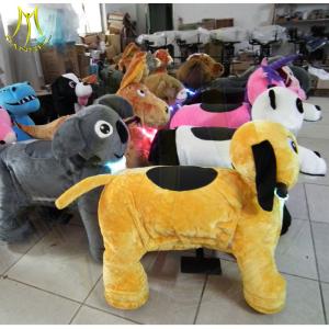 China Hansel family entertainment center coin operated dragon ride electrical animaltoy riding stuffed animal scooter ride factory