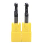 AITiN Coated 10mm R5*10*20*10*75 2 Flutes Ball End Mill for Machining Carbon