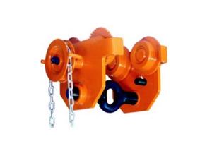 China Anti-collision Geared Trolley 0.5 ton - 5 ton I-beam 50 mm - 220 mm factory