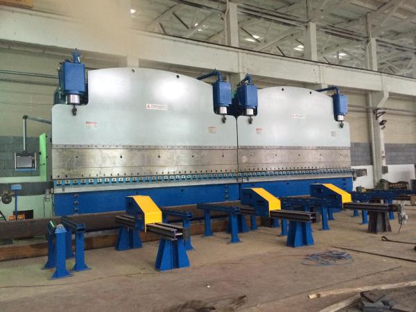 800T / 6000mm Electric hydraulic CNC Tandem Press Brake With Bending Steel