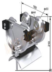 China N35mta Series Middle I Beam Trolley , I Beam Festoon System In Silver Color factory