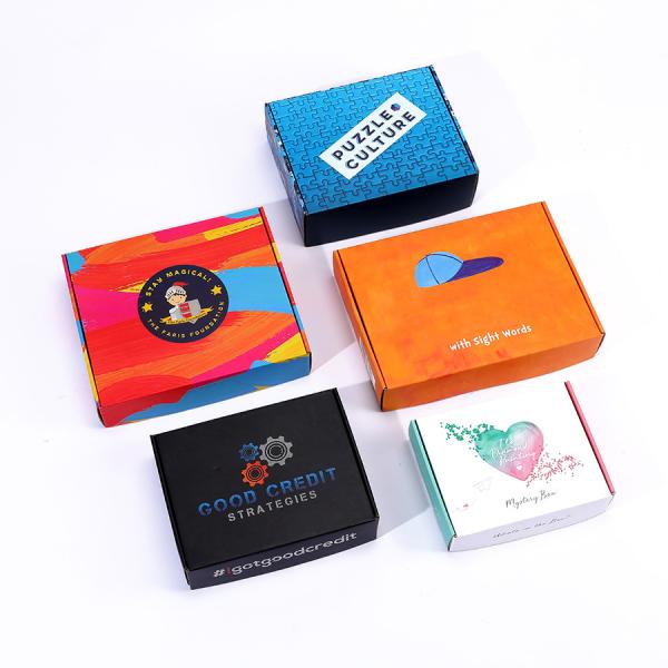 China Personalized Custom Logo Printed Puzzle Shipping Mailer Box with Glossy Lamination factory