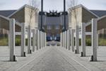 Easy Install Steel Parking Bollards , Driveway Security Posts Withstand External
