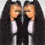Curly Human Hair Wig PrePlucked Brazilian Hair 13x4 13x6 360 Kinky Curly Lace