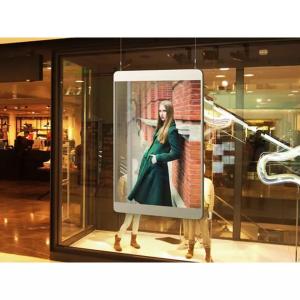 China Wifi 4G Outdoor Transparent Led Screen Poster for Retail Store factory