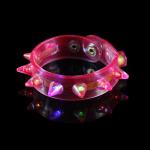 Multi-Color Push Button Spike LED Bracelet For Concert,Carnivals, Sporting