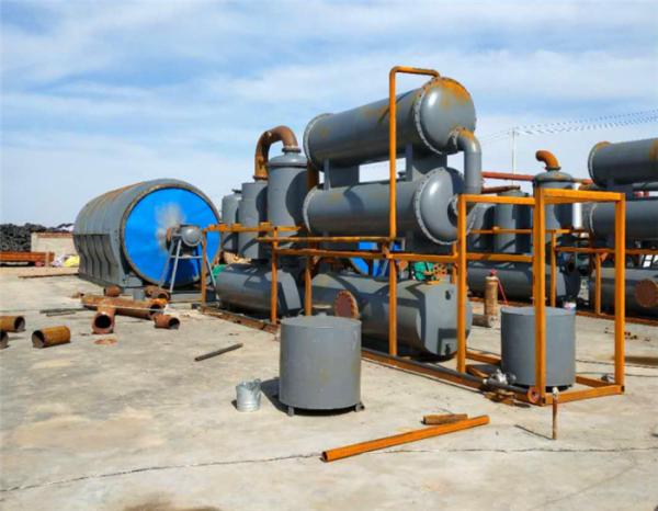 5ton-30ton full automatic continuous scrap rubber tyre pyrolysis to oil