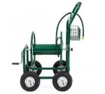 Outdoor Garden Yard Heavy Duty Hose Reel Cart with Stainless Steel and Four