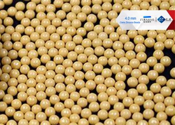 80 Cerium Stabilized Ceramic Grinding Media Balls , High Shear Sand Mill