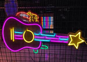 China 200cm 12VDC Guitar Led Neon Sign For Tavern Background Wall factory
