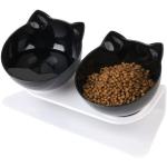Sustainable Customized Ceramic Double Cat Bowl Multifunctional