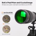 SABPACK BAK4 Zoom Monocular Mobile Phone Telescope 10-300x40 With Smart Phone