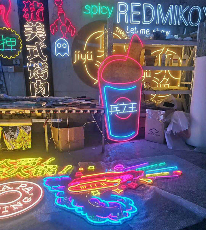 Wall-mounted Led Neon Light Sign Customized Happy Birthday Neon Sign
