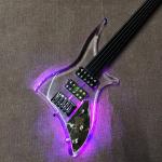 High quality LED light acrylic electric guitar rosewood fingerboard, free
