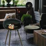 1.5L Free Standing Bio Ethanol Fireplace ISO9001 Cocoon Biofuel Fire