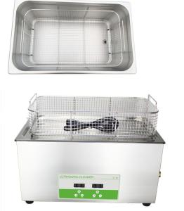 China Dual Frequency Ultrasonic Surgical Instrument Cleaner , Medical Ultrasonic Cleaner 22L factory