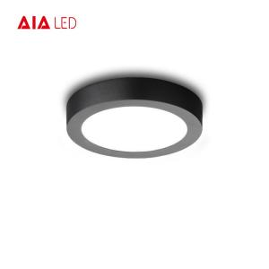 China Good price surface mounted 12W Round black LED panel light/led ceiling light factory