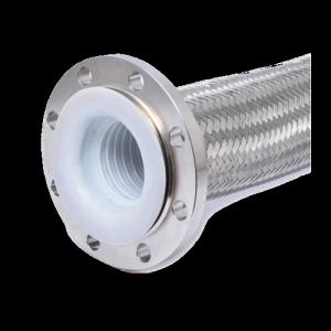 China Stainless Steel PTFE Pipe Chuck Lined With PTFE Braided Hose factory