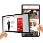 21.5 inch Restaurant E-Poster Screen Media Monitor LCD android advertising