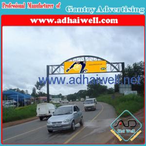 China Gantry Advertising Cross Road Billboard Display factory