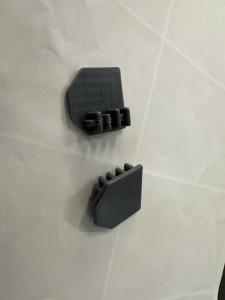 China Safety Invisible Grilles Aluminum Track End Cap factory