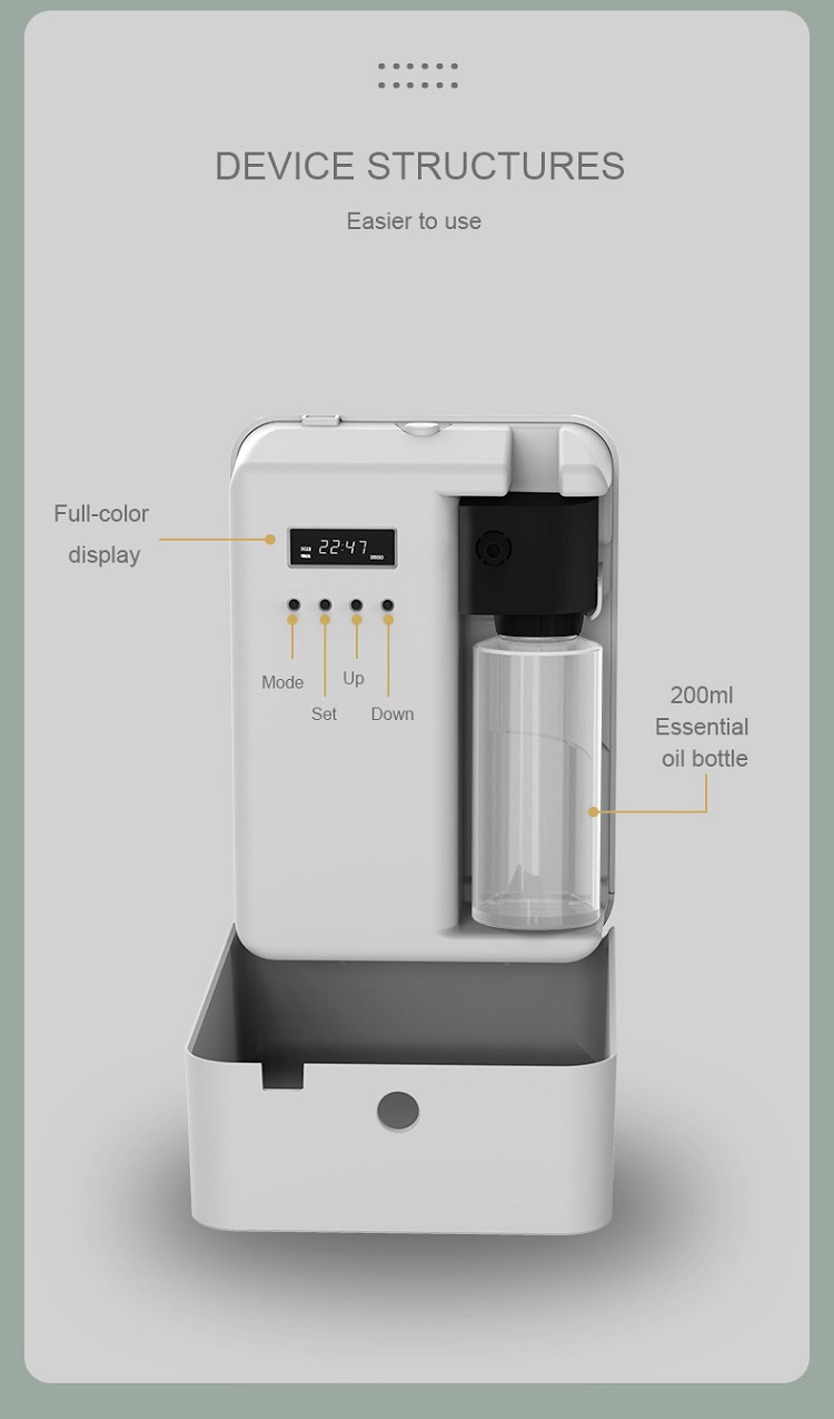 HOMEFISH ABS HVAC Scent Diffuser Nebulising Diffuser OEM ODM