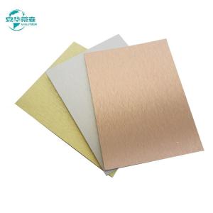 China Gloss Brushed Aluminum Composite Panel For Custom Facades factory