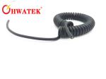 TPE Sheath Spiral Power Cable / Curly Cable Extension Lead Flame Retardant