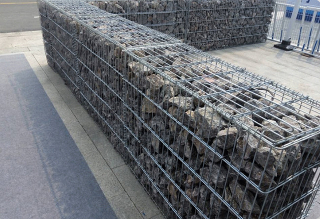 2 X 1 X 1 M Welded Gabion Mesh Retaining Wall 4mm Znal Iron Wire